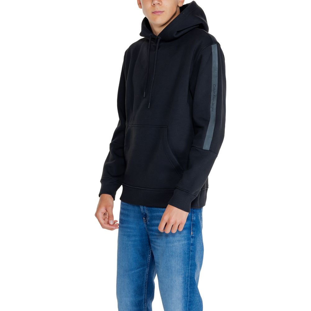 Calvin Klein Jeans Schwarzer Baumwoll-Hoodie