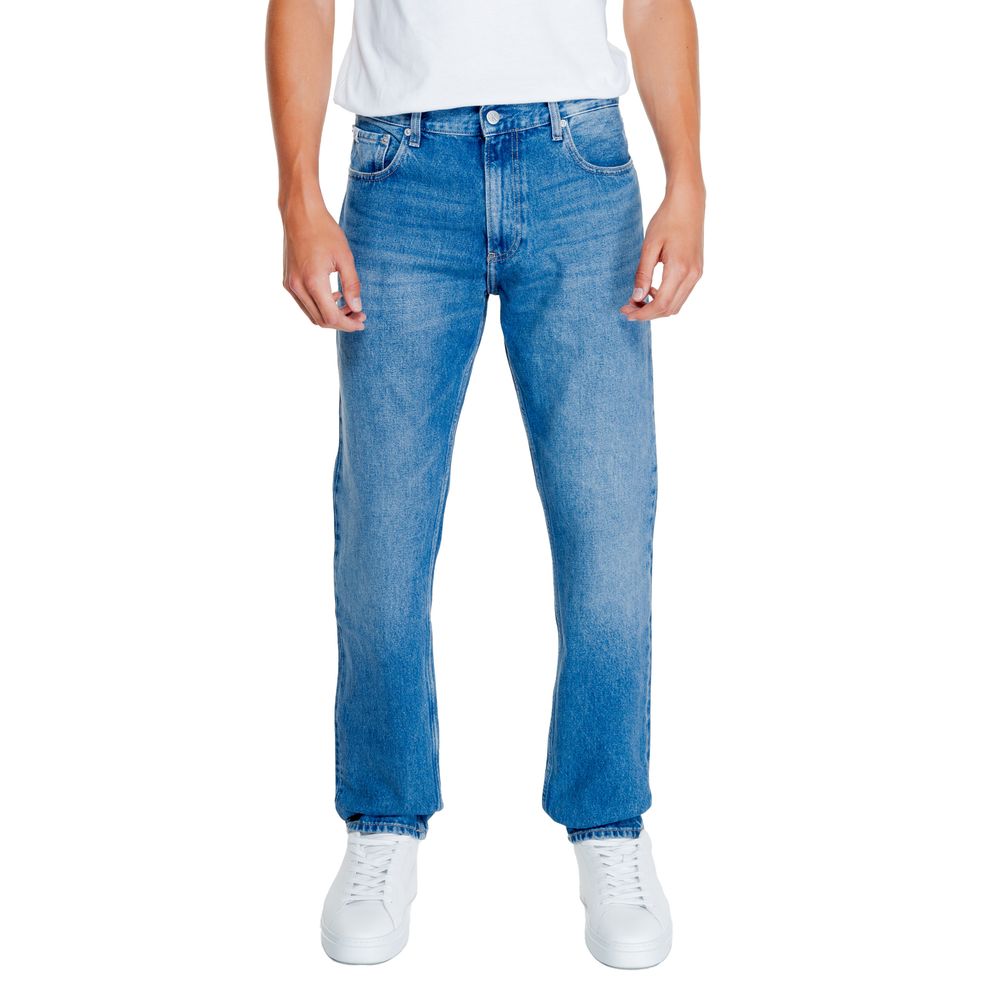 Calvin Klein Jeans Light Blue Cotton Relaxed Fit Jean