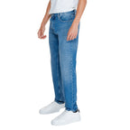 Calvin Klein Jeans Light Blue Cotton Relaxed Fit Jean