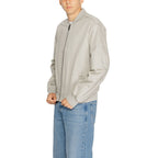 Calvin Klein Gray Organic Cotton Jackets & Coat