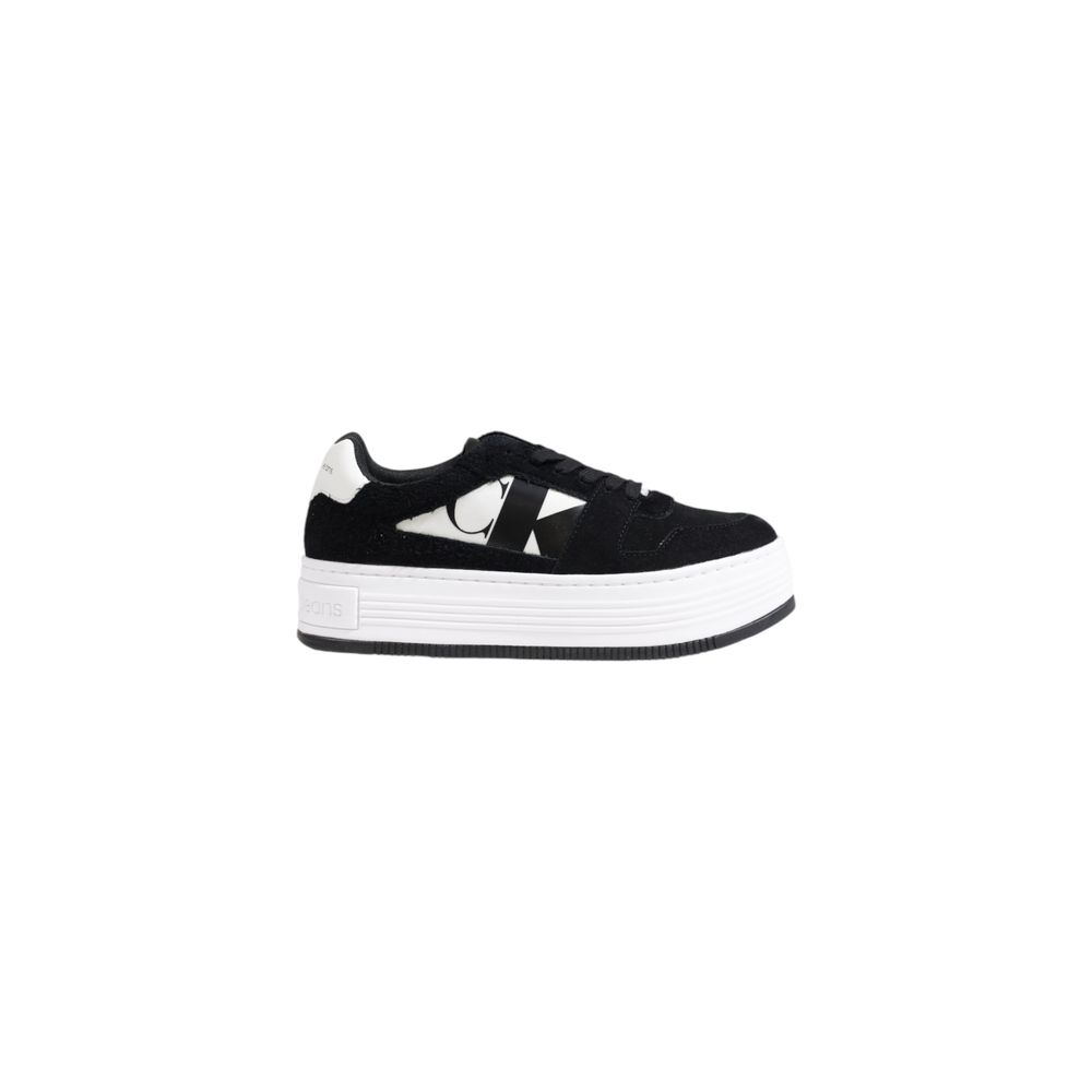 Calvin Klein Jeans Schwarze Leder-Sneaker