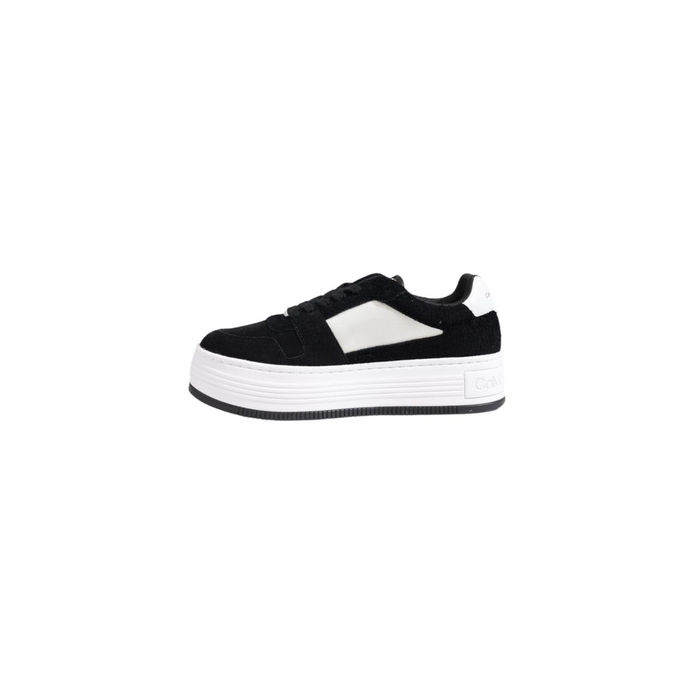 Calvin Klein Jeans Schwarze Leder-Sneaker