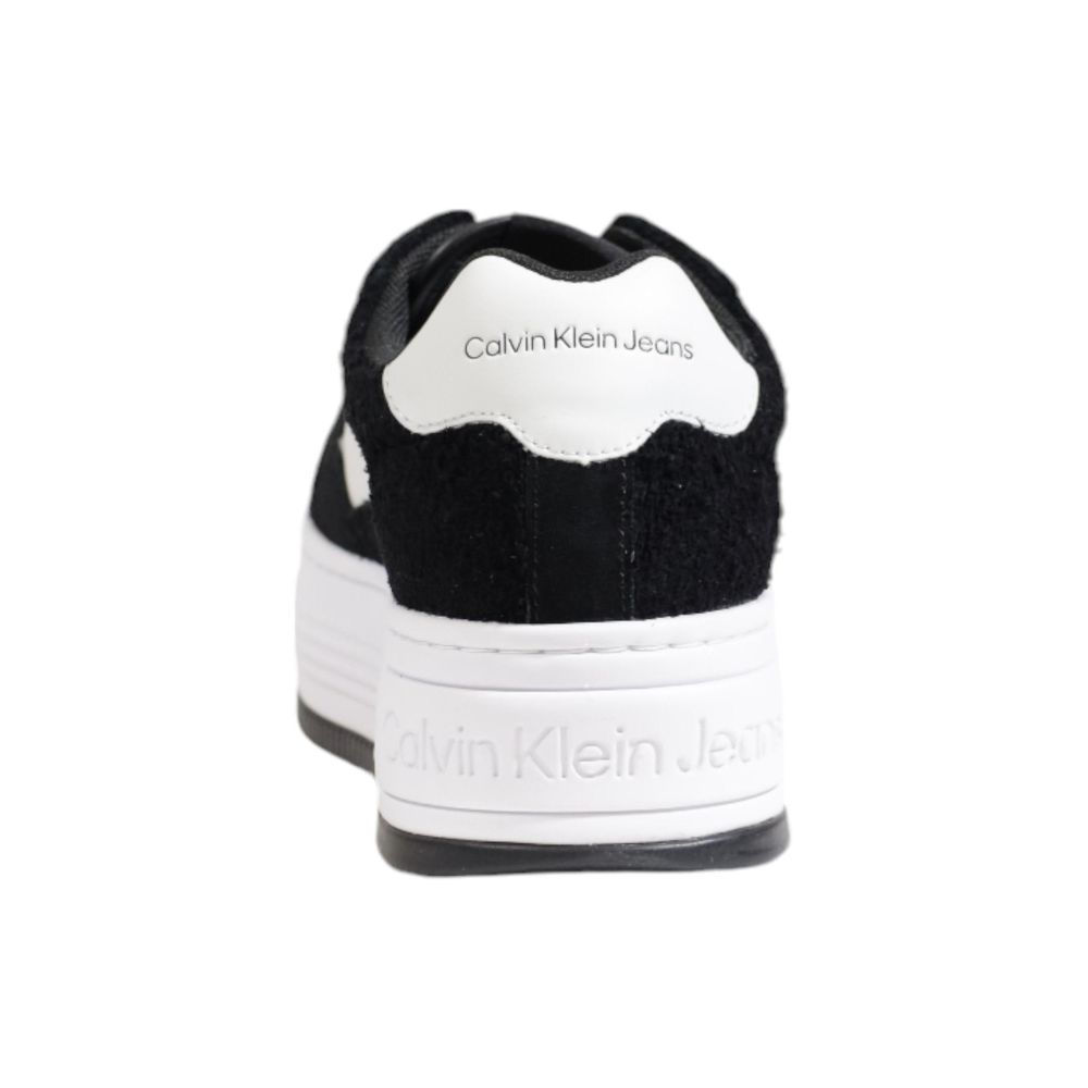 Calvin Klein Jeans Schwarze Leder-Sneaker