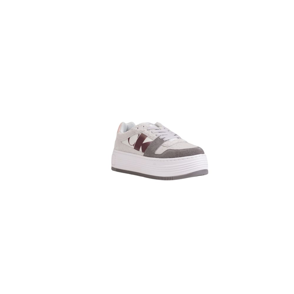 Calvin Klein Jeans graue Leder-Sneaker