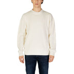 Calvin Klein Jeans cremefarbener Baumwollpullover