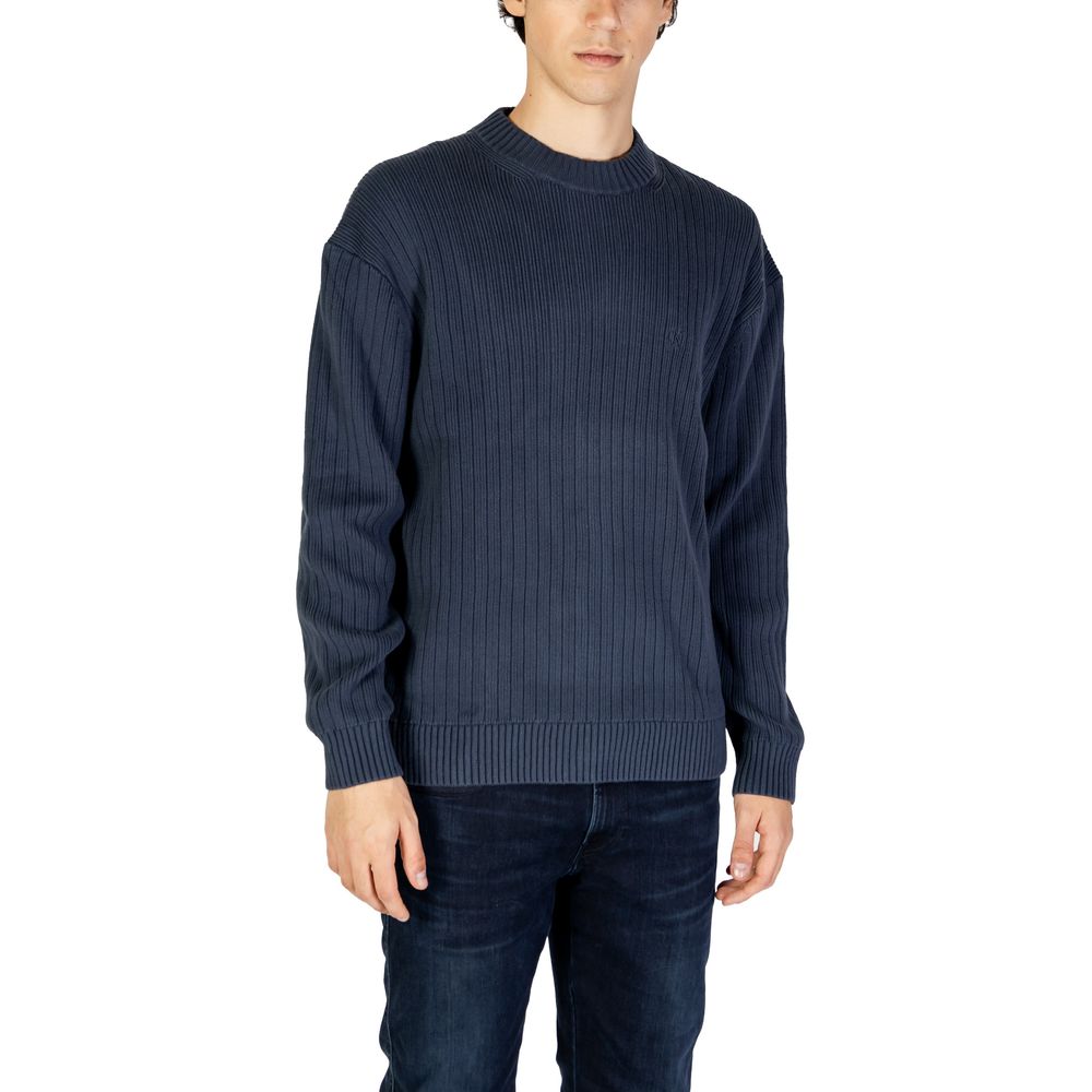 Calvin Klein Jeans blauer Baumwollpullover