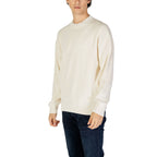 Calvin Klein Jeans cremefarbener Baumwollpullover