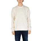 Calvin Klein Jeans cremefarbener Baumwollpullover