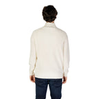 Calvin Klein Jeans cremefarbener Baumwollpullover