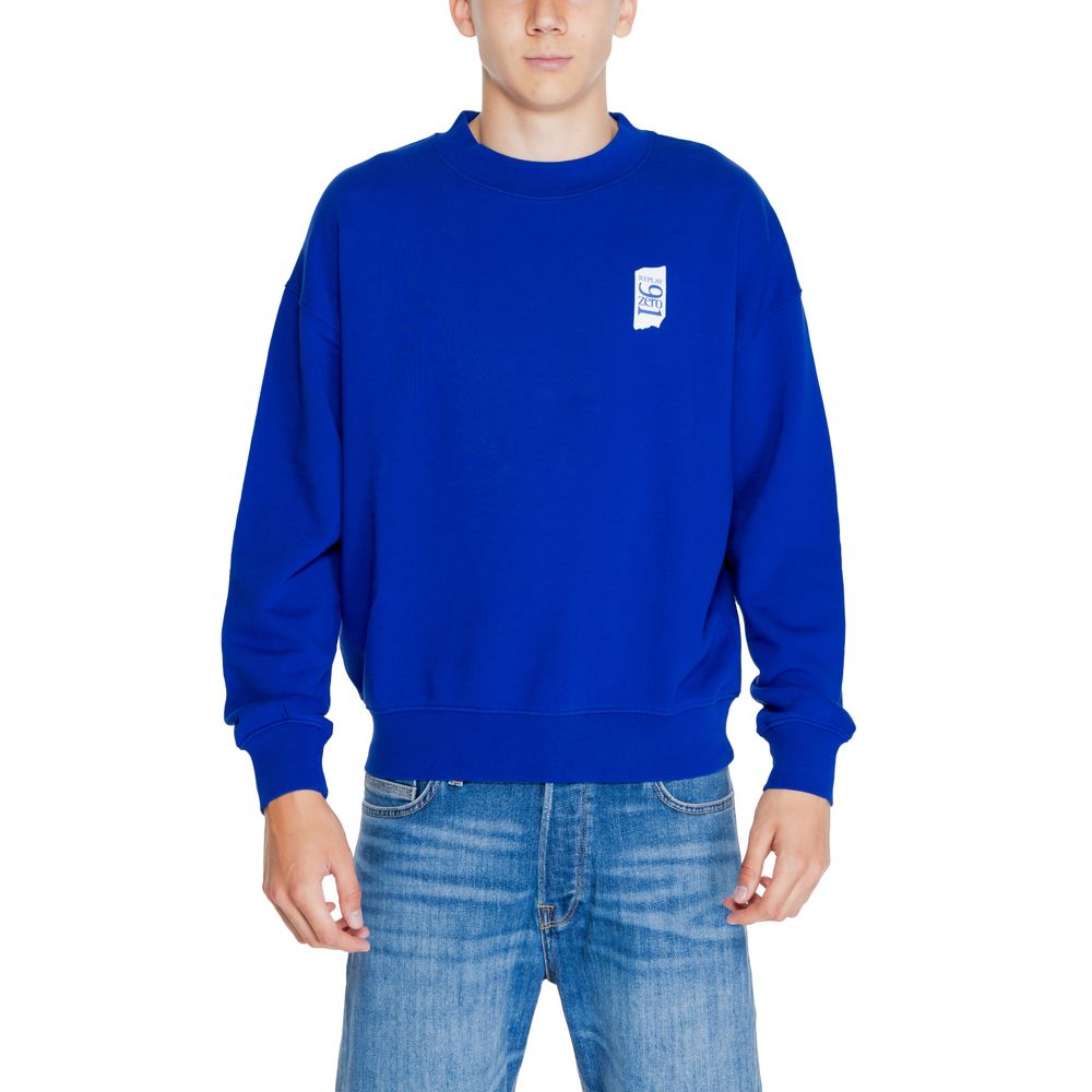Replay blaues Baumwoll-Sweatshirt