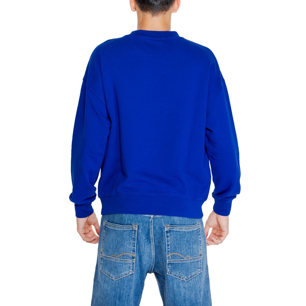 Replay blaues Baumwoll-Sweatshirt