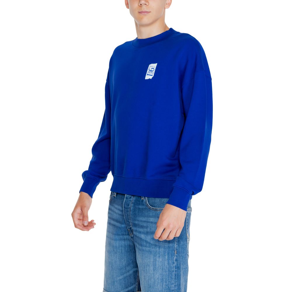 Replay blaues Baumwoll-Sweatshirt