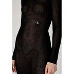 Calvin Klein Jeans Black Marabou Long