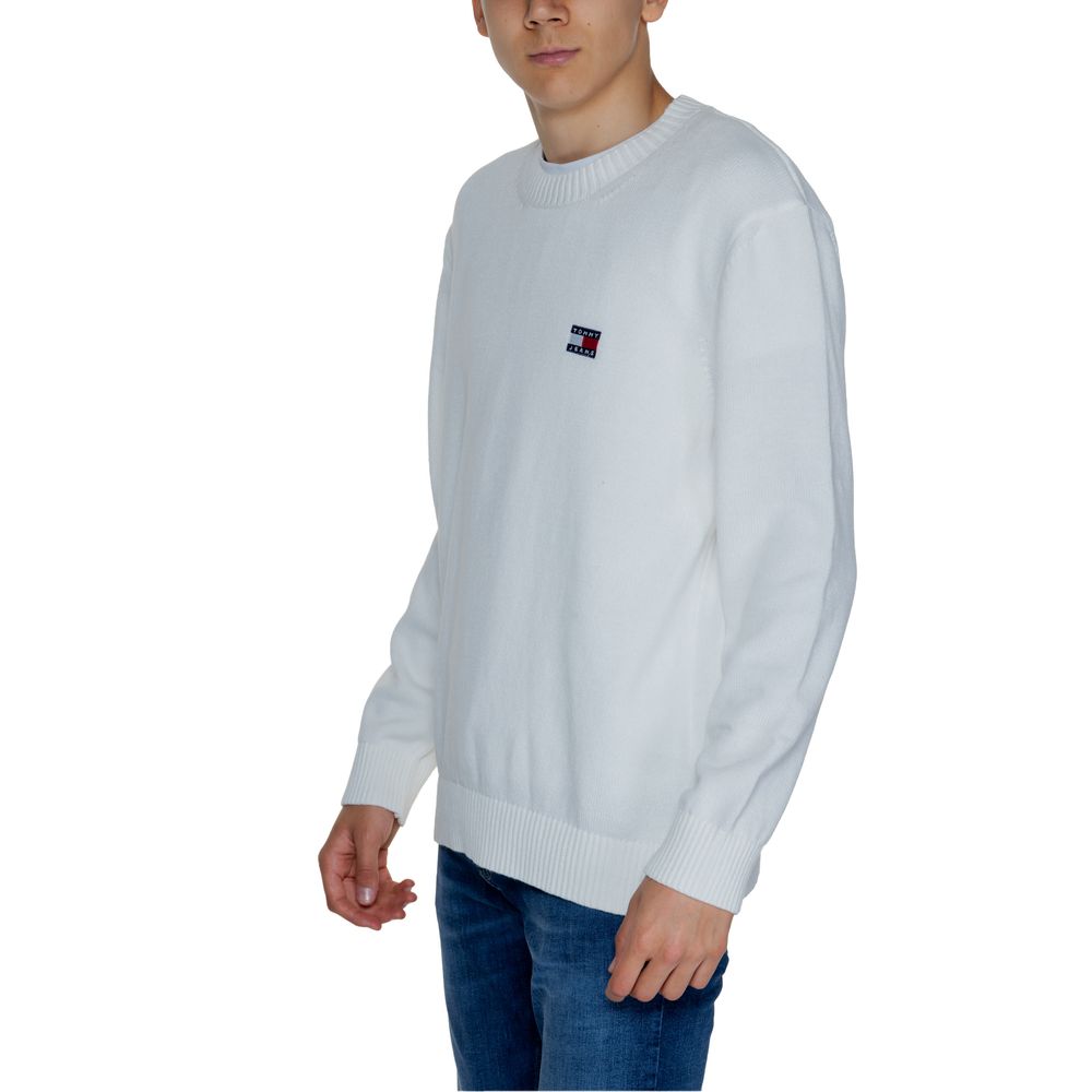 Tommy Hilfiger Jeans – Weißer Baumwollpullover