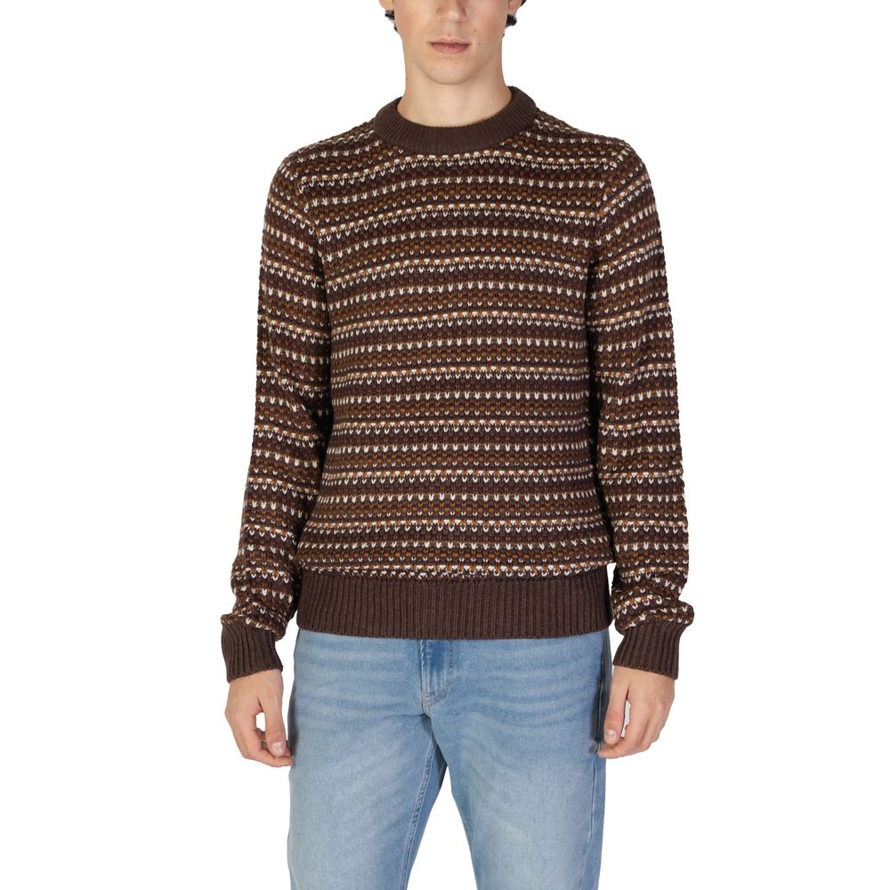 Only &amp; Sons braunes Baumwoll-Sweatshirt