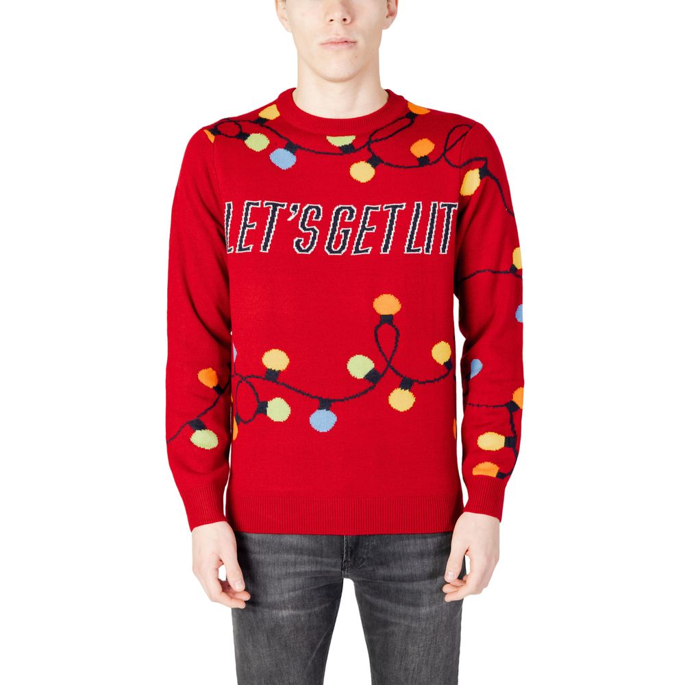 Only &amp; Sons rotes Marabou-Sweatshirt