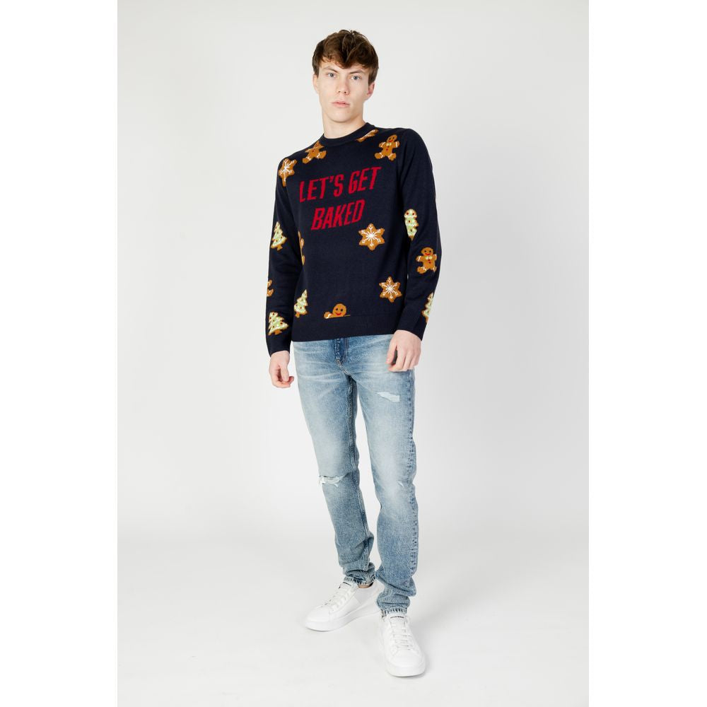 Only &amp; Sons Blue Marabou Sweatshirt