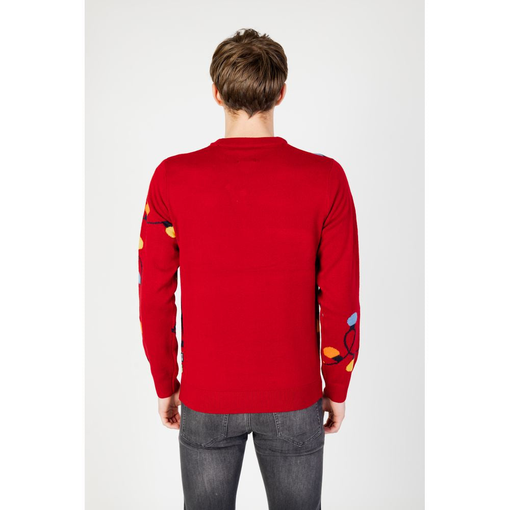 Only &amp; Sons rotes Marabou-Sweatshirt