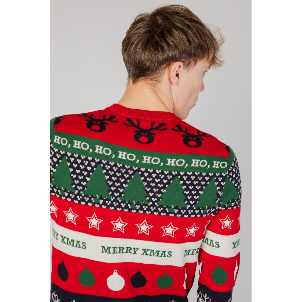 Only &amp; Sons rotes Baumwoll-Sweatshirt