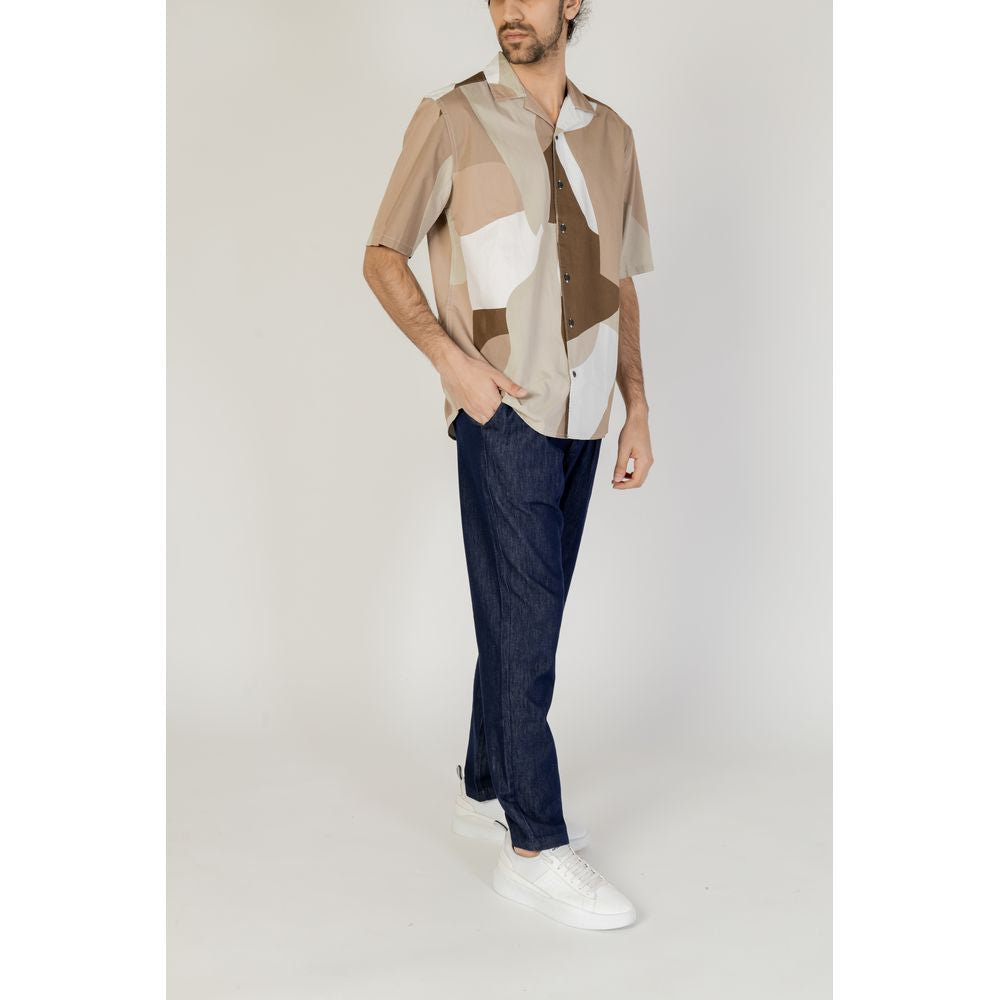 Camisola de manga curta castanha em algodão Only &amp; Sons