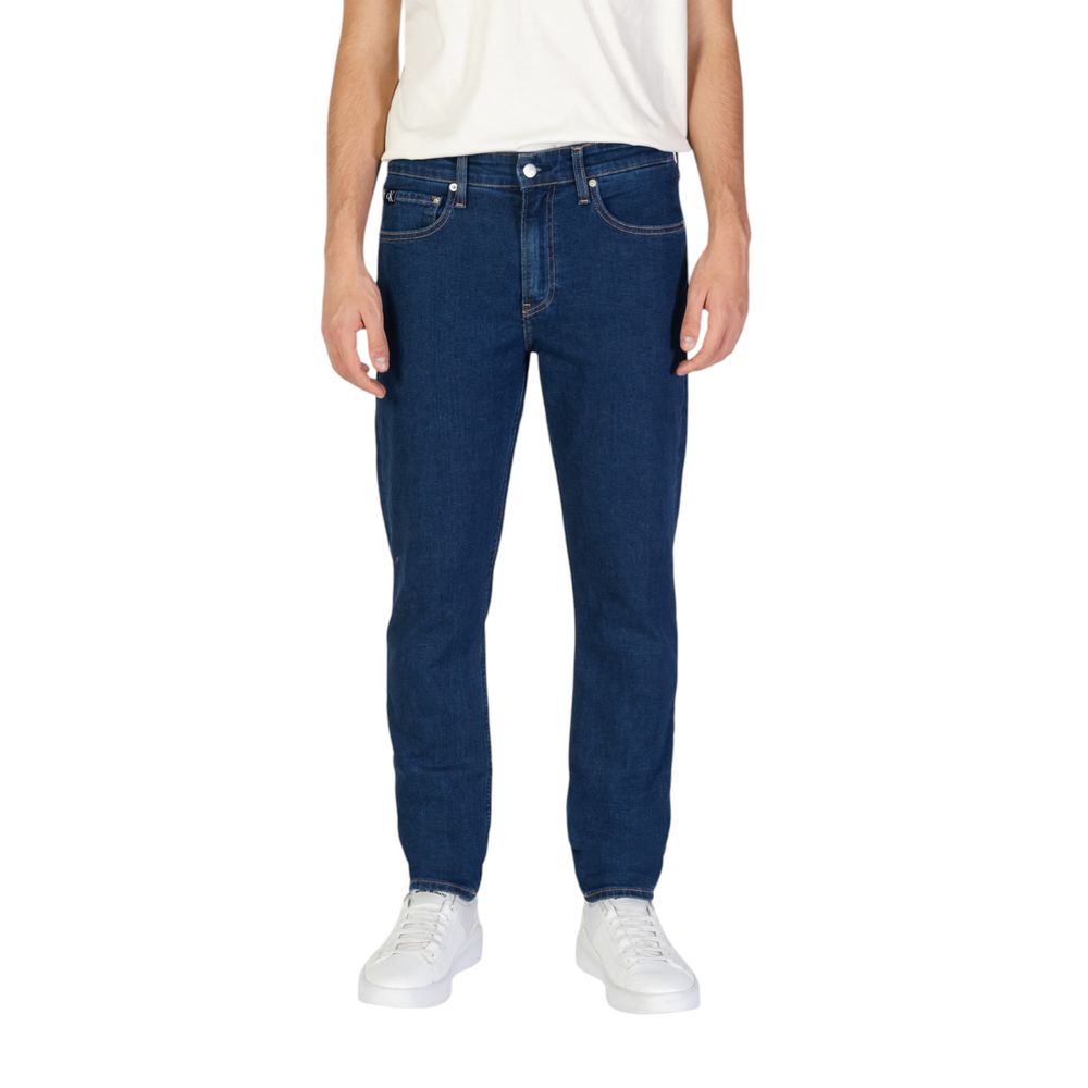 Calvin Klein Jeans Blue Cotton Slim Fit Jean