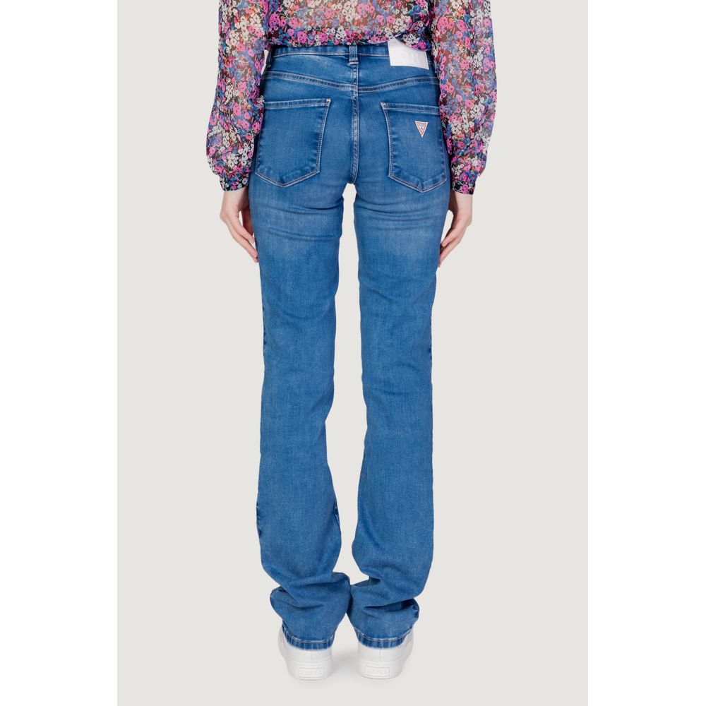 Guess Mom-Jeans aus hellblauer Bio-Baumwolle