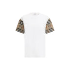 Burberry T-Shirt mit kariertem Archivärmel