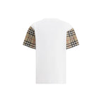 Burberry T-Shirt mit kariertem Archivärmel