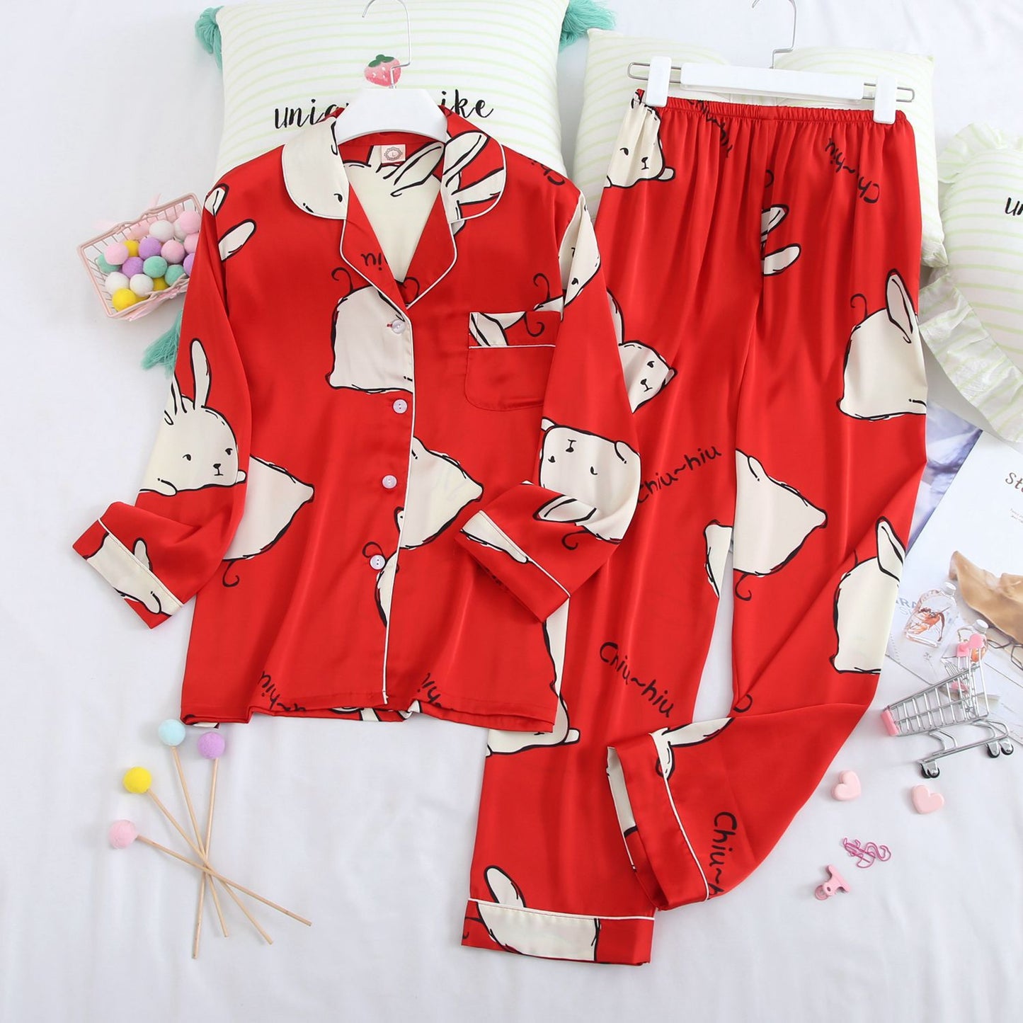 Luxury Long Sleeve Pyjamas Set