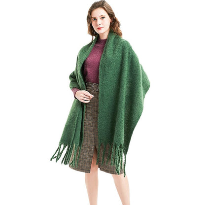Cashmere Women's Scarf in Plaid Print