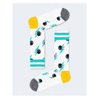 Happy Socks White Cotton Sock