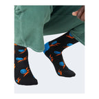 Happy Socks Black Cotton Sock