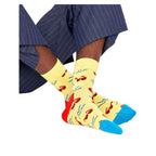 Fröhliche Socken Gelbe Baumwollsocke