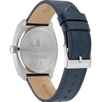 Adidas Uhr aus blauem Leder