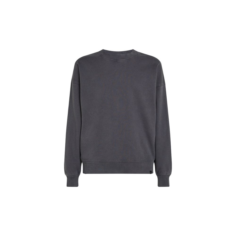 Calvin Klein Jeans graues Baumwoll-Sweatshirt