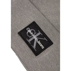 Boné de beisebol Calvin Klein Jeans cinzento em algodão