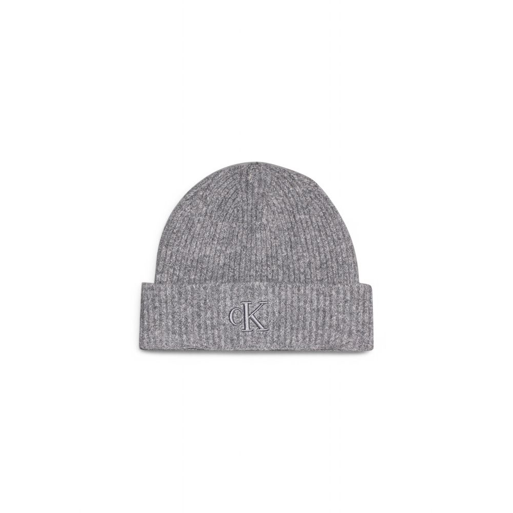 Calvin Klein Gray Marabou Caps Baseball Hat