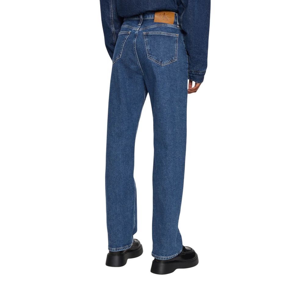 Calvin Klein Jeans Blue Cotton Mom Jean