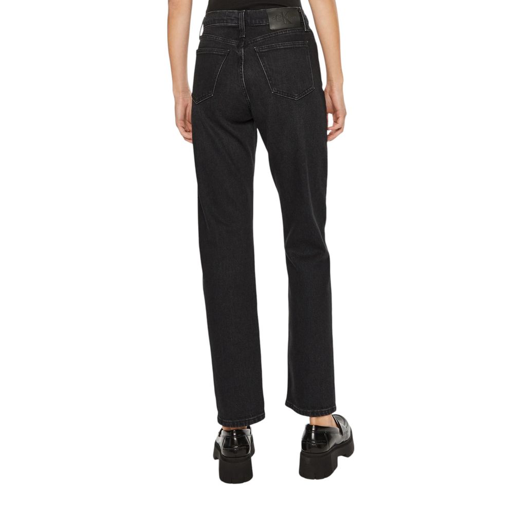 Calvin Klein Jeans Black Cotton Mom Jean