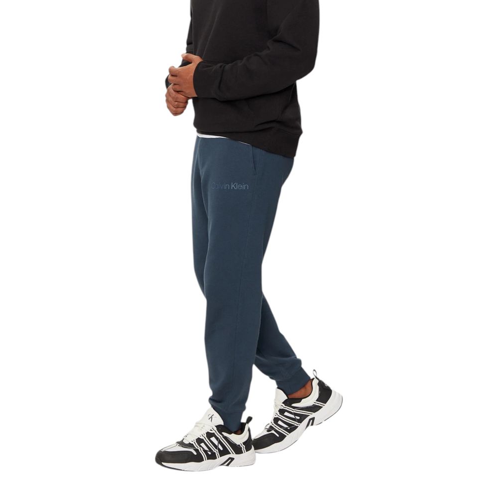 Calça de treino Calvin Klein Jeans azul em algodão