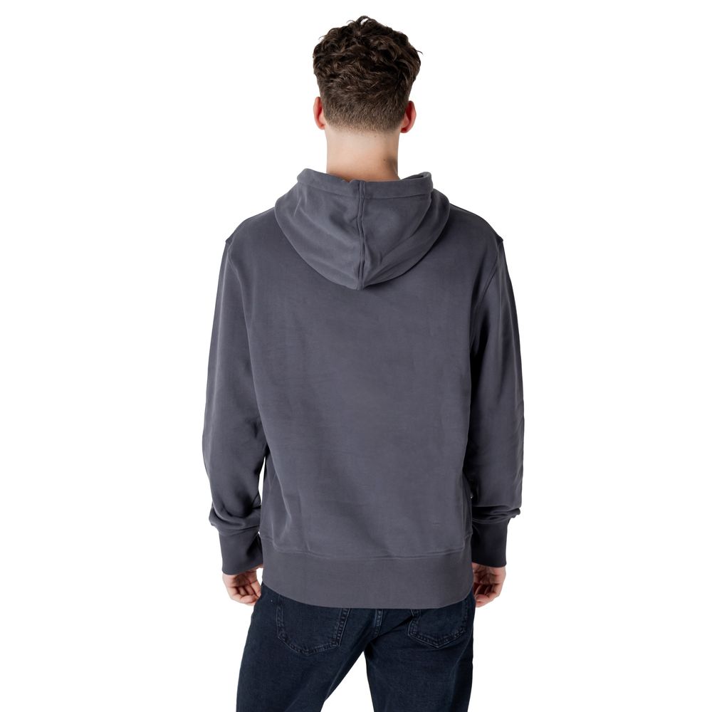 Calvin Klein Jeans Grauer Baumwoll-Hoodie