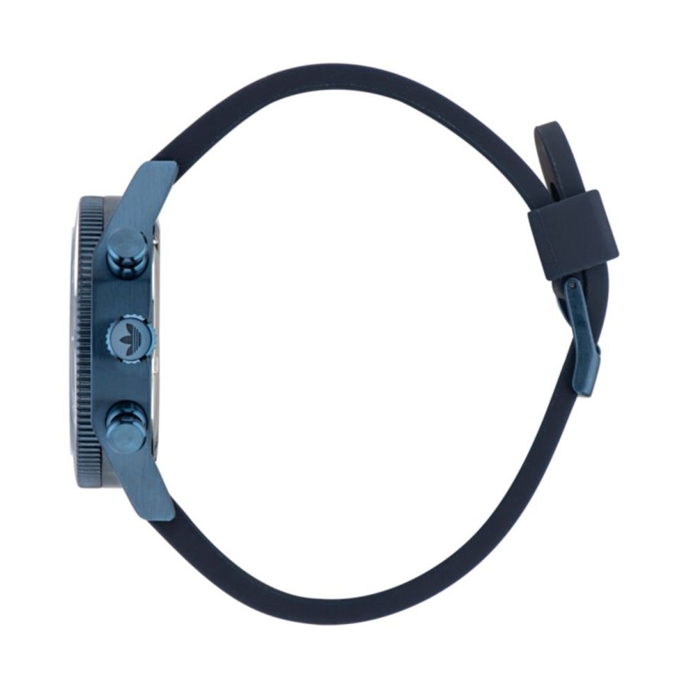 Adidas Uhr aus schwarzem Synthetikmaterial