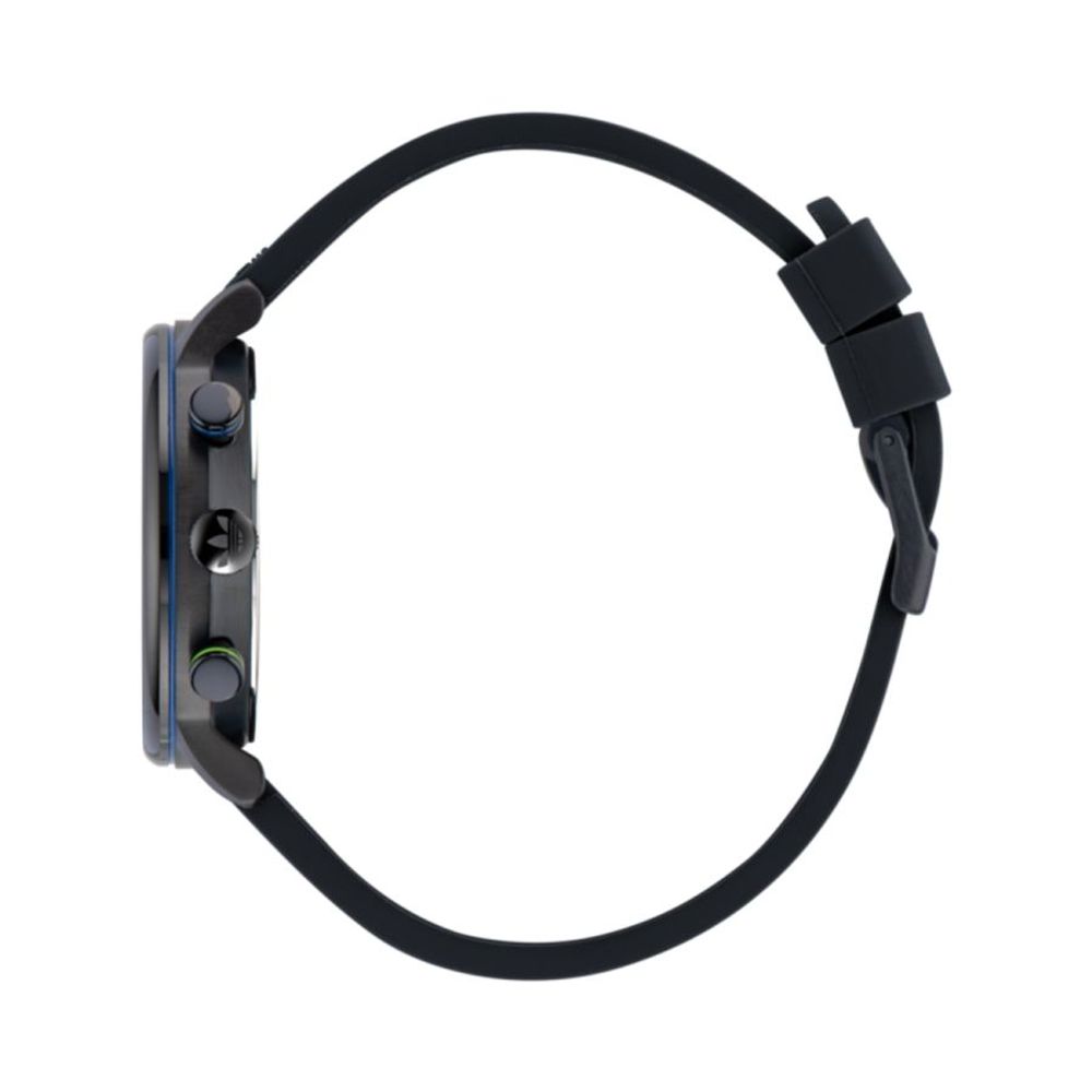 Adidas Sportuhr aus schwarzem Synthetikmaterial