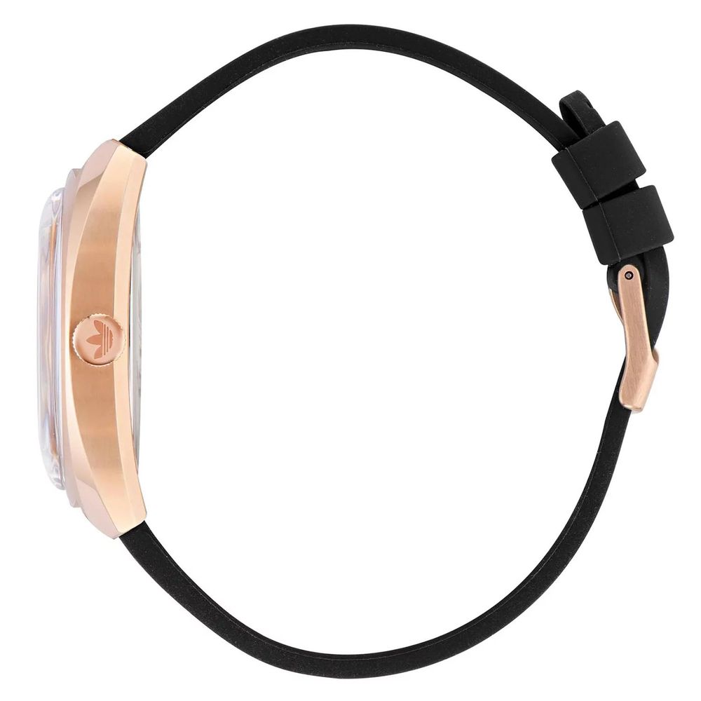 Adidas Uhr aus schwarzem Synthetikmaterial