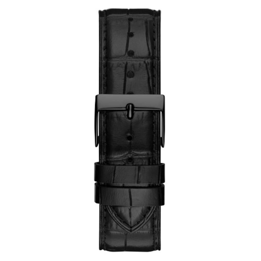 Guess Uhr aus schwarzem Leder