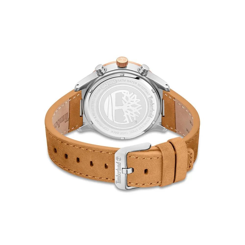 Timberland Armbanduhr aus braunem Leder