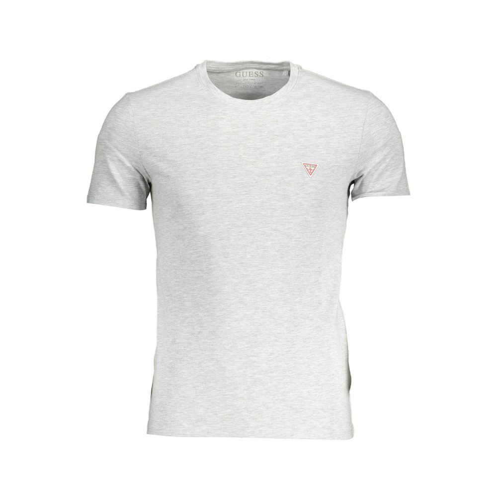 T-shirt para homem Guess Jeans cinza de algodão