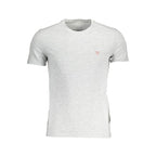 T-shirt para homem Guess Jeans cinza de algodão