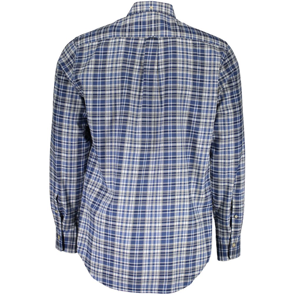 Camisa de homem Gant azul de algodão