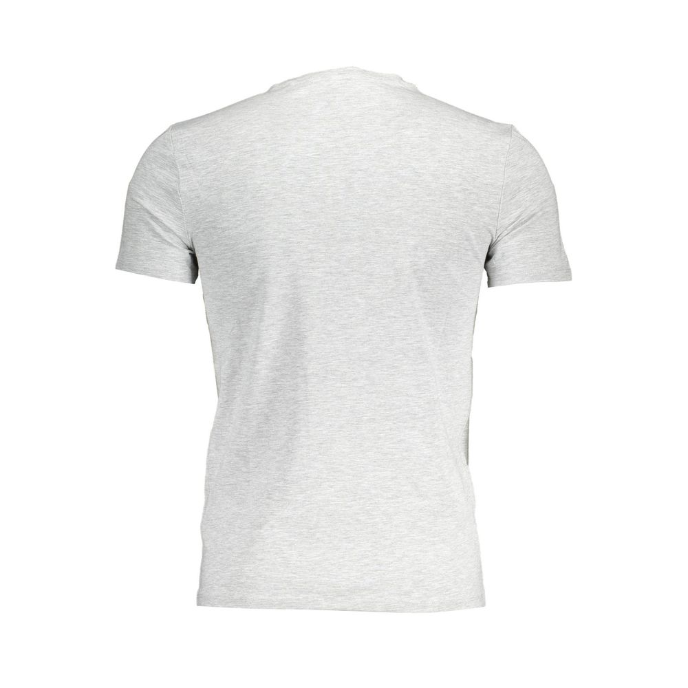 T-shirt para homem Guess Jeans cinza de algodão